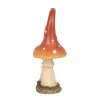 Clayre & Eef 6PR4160 Decoración Champiñón Rojo Naranja 11x7x17 cm