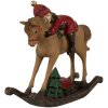 Clayre & Eef 6PR4181 Decoración Niño en caballo balancín 11x4x10cm