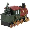 Clayre & Eef 6PR4335 Decoración locomotora 11x5x7 cm verde rojo oro