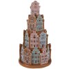 Clayre & Eef 6PR4350 Casa de decoración con LED Ø 18x33 cm 3xAAA