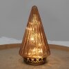 Clayre & Eef 6GL4571KO Árbol de Navidad con LED Ø 11x19 cm cobre