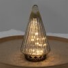 Clayre & Eef 6GL4571ZI Árbol de Navidad con LED Ø 11x19 cm plata
