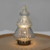 Clayre & Eef 6GL4573ZI Árbol de Navidad con LED Plata Ø 13x23 cm
