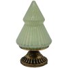 Clayre & Eef 6GL4581 Árbol de Navidad con LED Verde Ø 10x18 cm