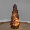 Clayre & Eef 6GL4586 Árbol de Navidad con LED Ø 11x24 cm Morado