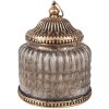 Clayre & Eef 6GL4598 Decoración vidrio con LED Ø 10x13 cm estilo vintage