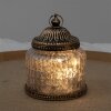 Clayre & Eef 6GL4599 Decoración con LED Ø 10x13 cm Vintage Rosa Marrón