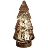 Clayre & Eef 6GL4603 Árbol de Navidad con LED Ø 8x16 cm Marrón