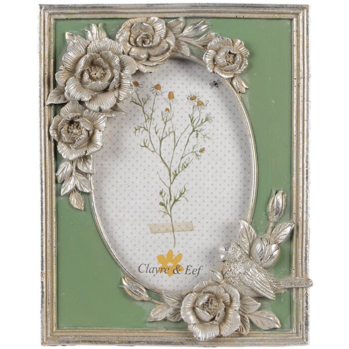 Clayre & Eef 2F1116 Marco de fotos color plata 16x2x21 cm 10x15 cm