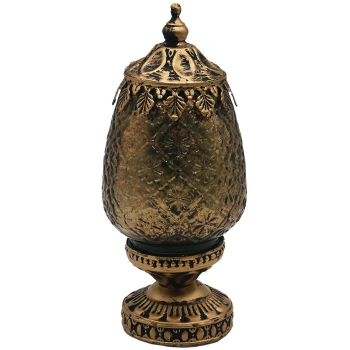 Clayre & Eef 6GL4591 Decoración con LED Oro Ø 10x23 cm