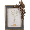 Clayre & Eef 2F1124 Marco de fotos Oro-Azul 16x3x23 cm / 10x15 cm