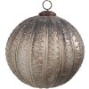 Clayre & Eef 6GL4534M Adorno para árbol de Navidad Ø 15x15 cm Color plata