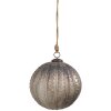 Clayre & Eef 6GL4534M Adorno para árbol de Navidad Ø 15x15 cm Color plata