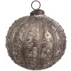 Clayre & Eef 6GL4534XS Adornos para el árbol de Navidad Ø 8x8 cm plata