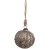 Clayre & Eef 6GL4534XS Adornos para el árbol de Navidad Ø 8x8 cm plata