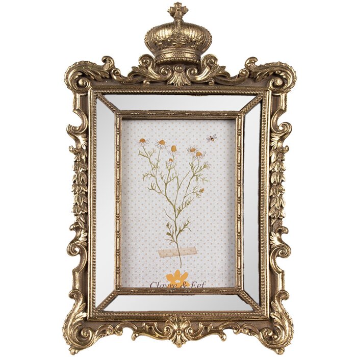 Clayre & Eef 2F1128 Marco Foto Oro 18x3x30 cm / 10x15 cm
