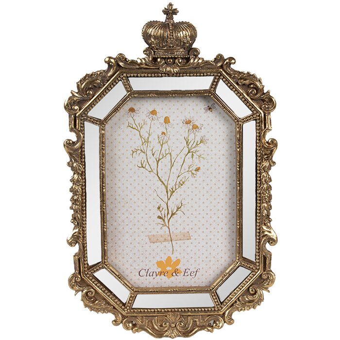 Clayre & Eef 2F1129 Marco Foto Oro 15x3x24 cm / 10x15 cm
