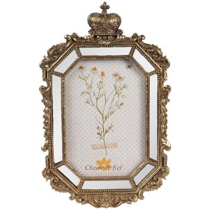 Clayre & Eef 2F1129 Marco Foto Oro 15x3x24 cm / 10x15 cm