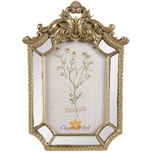 Clayre & Eef 2F1132 Marco de fotos 15x3x22 cm Oro