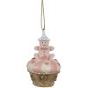 Clayre & Eef 6PR4207 Percha biscuit oro rosa Ø 5x8 cm
