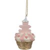 Clayre & Eef 6PR4207 Percha biscuit oro rosa Ø 5x8 cm