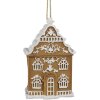 Clayre & Eef 6PR4212 Colgante Decoración Casa Marrón Blanco 6x4x9 cm