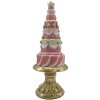 Clayre & Eef 6PR4220 Decoración Tarta Ø 8x21 cm Oro Rosa