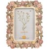 Clayre & Eef 2F1134 Marco de fotos motivo flor 17x2x21 cm 10x15 cm