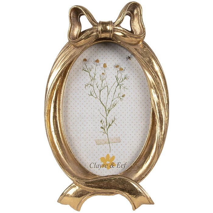 Clayre & Eef 2F1137 Marco Foto Oro 13x3x21 cm 10x15 cm