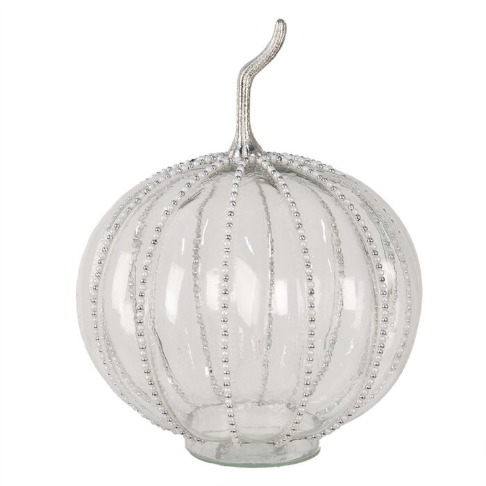 Clayre & Eef 6GL4544XL Decoración Calabaza Ø 25x33 cm Vidrio Transparente