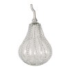 Clayre & Eef 6GL4545 Decoración Calabaza Ø 17x30 cm Plata Transparente