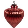 Clayre & Eef 6GL4548L Adorno de Navidad rojo Ø 13x17 cm