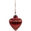Clayre & Eef 6GL4548L Adorno de Navidad rojo Ø 13x17 cm