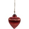 Clayre & Eef 6GL4548XL Adorno de Navidad rojo Ø 17x20 cm