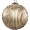 Clayre & Eef 6GL4549L Adorno de Navidad dorado Ø 20x20 cm