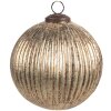 Clayre & Eef 6GL4549M Adornos para el árbol de Navidad Ø 12x12 cm Oro