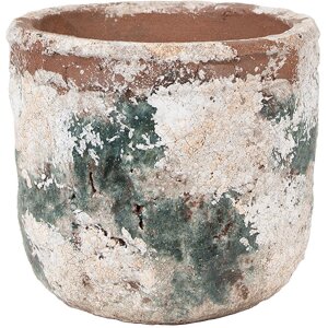 Clayre & Eef 6TE0530M Maceta Beige Ø 14x12 cm