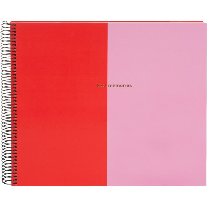 Goldbuch Álbum espiral Coloración Rojo-Rosa 34x30 cm 40 páginas blancas