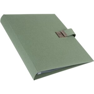 Carpeta portadocumentos Goldbuch Bella Vista alcachofa 27x34 cm 5 bolsillos lino