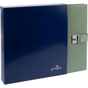 Carpeta portadocumentos Goldbuch Bella Vista alcachofa 27x34 cm 5 bolsillos lino