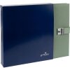 Carpeta portadocumentos Goldbuch Bella Vista alcachofa 27x34 cm 5 bolsillos lino