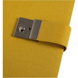 Carpeta portadocumentos Goldbuch Bella Vista mostaza 27x34 cm lino 5 bolsillos