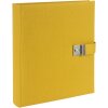 Carpeta portadocumentos Goldbuch Bella Vista mostaza 27x34 cm lino 5 bolsillos