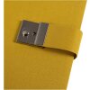 Carpeta portadocumentos Goldbuch Bella Vista mostaza 27x34 cm lino 5 bolsillos