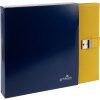 Carpeta portadocumentos Goldbuch Bella Vista mostaza 27x34 cm lino 5 bolsillos