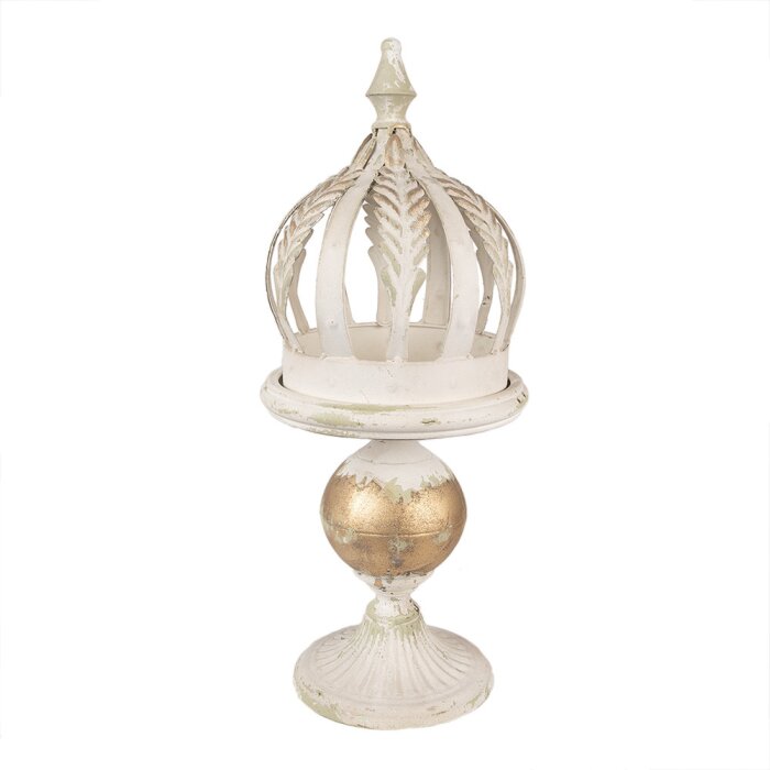 Clayre & Eef 5Y1212 Adorno Decoración Beige Oro Ø 22x53 cm