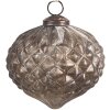 Clayre & Eef 6GL4535S Adornos para el árbol de Navidad Ø10x10 cm plata