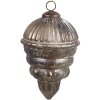 Clayre & Eef 6GL4538M Adornos para el árbol de Navidad Ø 10x15 cm Plata Vintage