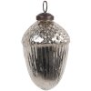 Clayre & Eef 6GL4540M Adornos para el árbol de Navidad Ø 7x10 cm plata