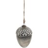 Clayre & Eef 6GL4540XL Adorno de Navidad plateado Ø 15x21 cm